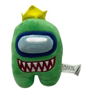 Among Us Green Imposter Plush With Crown 6″ Official Series 4 Stuffed Toy